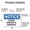 Signmission Closed Meeting In Progress, 18 in W x Rectangle, Aluminum OS-2PACK-NS-A-1218-L-10679 - alternate 4